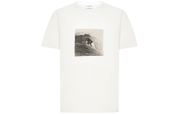 

Футболка мужская Off White Saint Laurent, кремовый