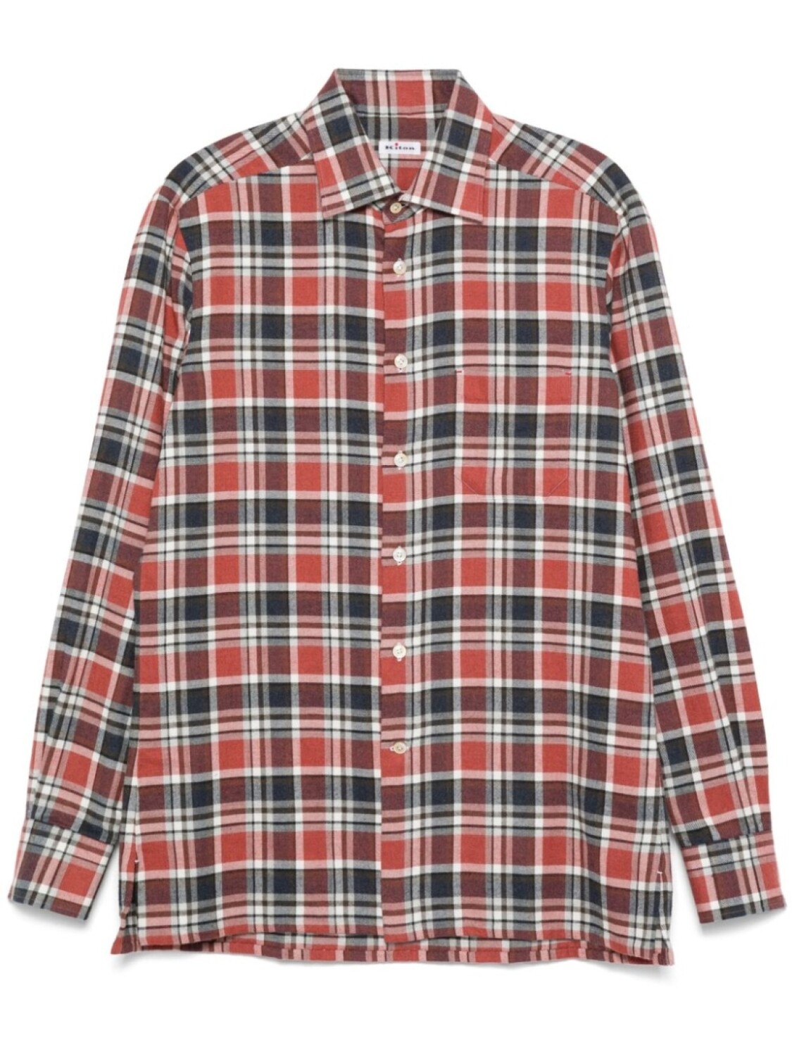 

Kiton фланелевая рубашка, красный