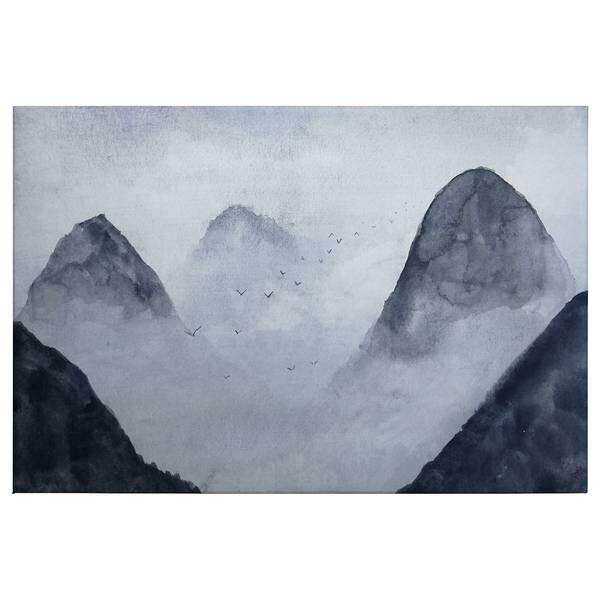 

Картина на холсте A.S. Création Neblige Berge Misty Rocks цвет blau/schwarz