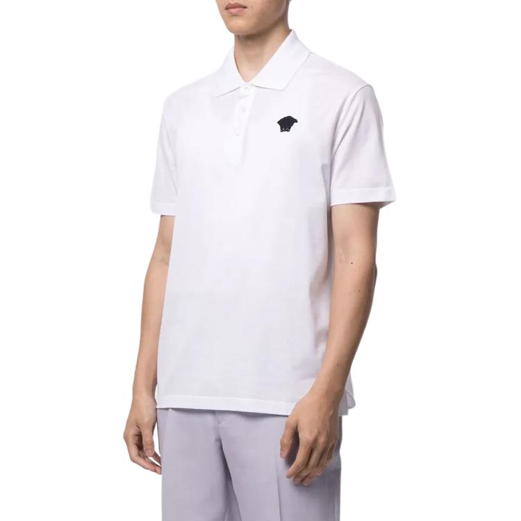 VERSACE Футболка-поло Fansizhe SS23 мужская белая — фото 3