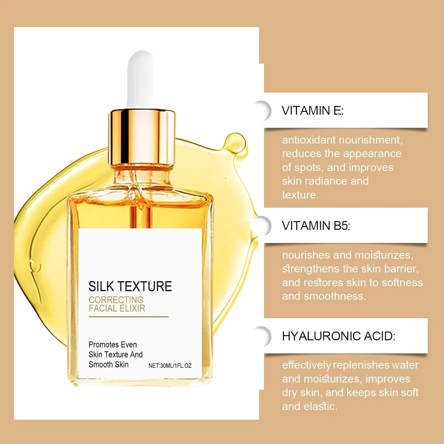Масло для тела и лица Gouda Silky Body Oil, увлажняющее, 30 мл, 2 шт — фото 4