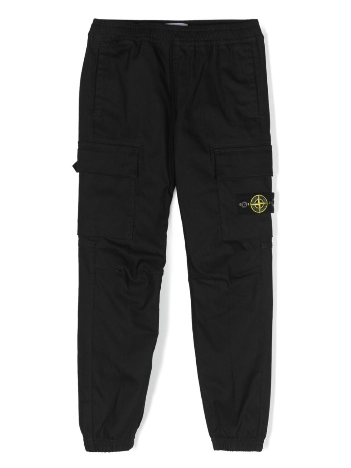 

Stone Island Junior брюки карго с нашивкой Compass, черный