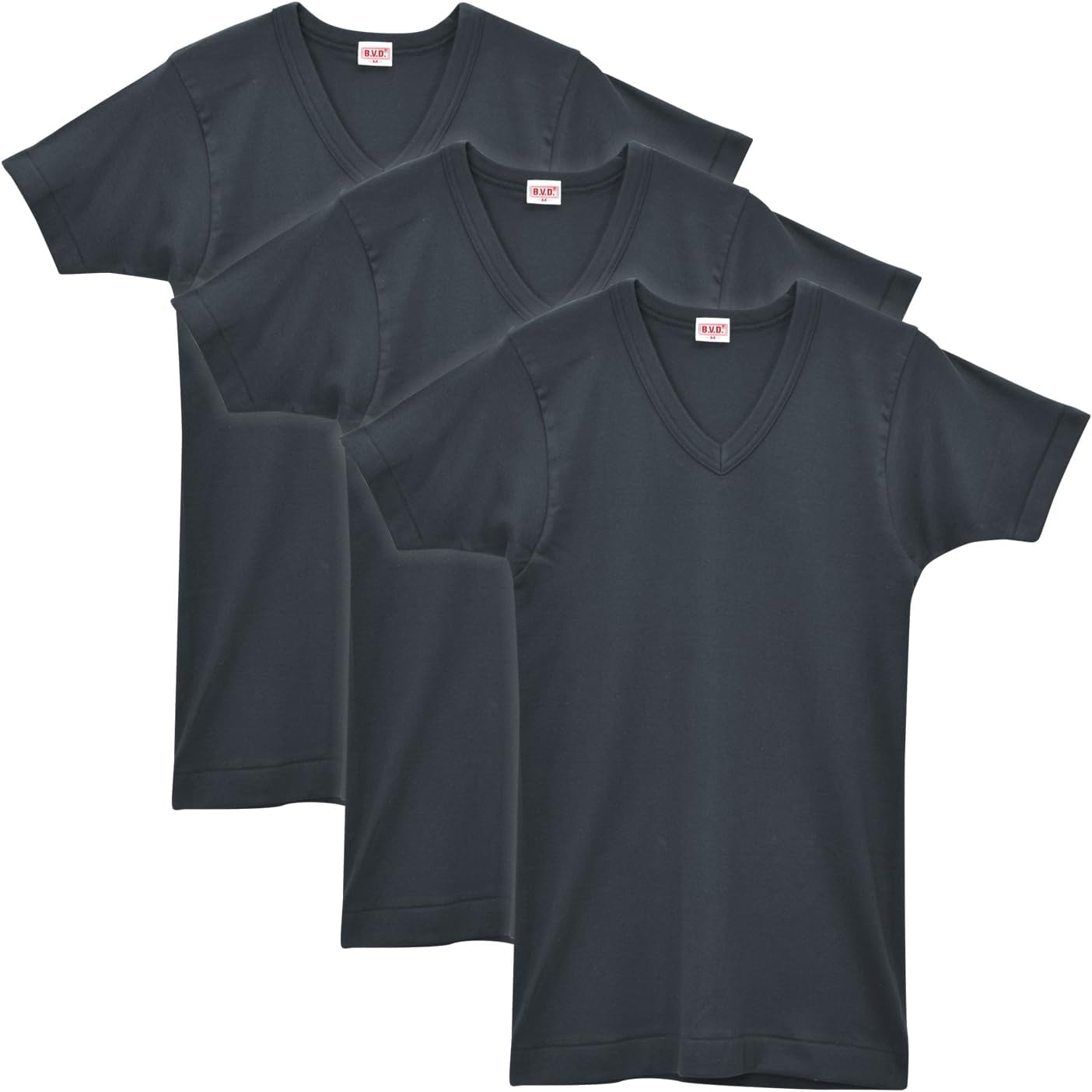 

Футболки BVD с V-образным вырезом и коротким рукавом, золотистого цвета (переиздание), комплект из 3 штук, 100% хлопок, мужские