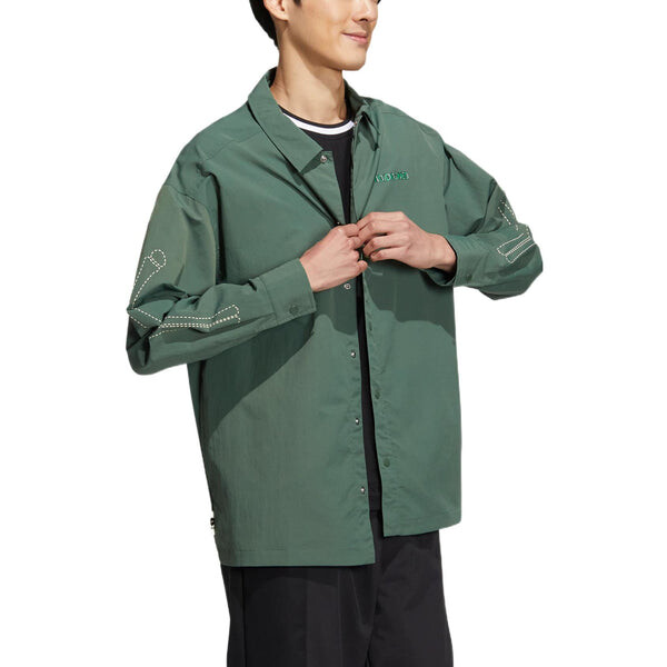 Куртка adidas neo x SESAME STREET x JF Crossover Cartoon Pattern Printing Woven Sports Jacket Military Green, зеленый — фото 3