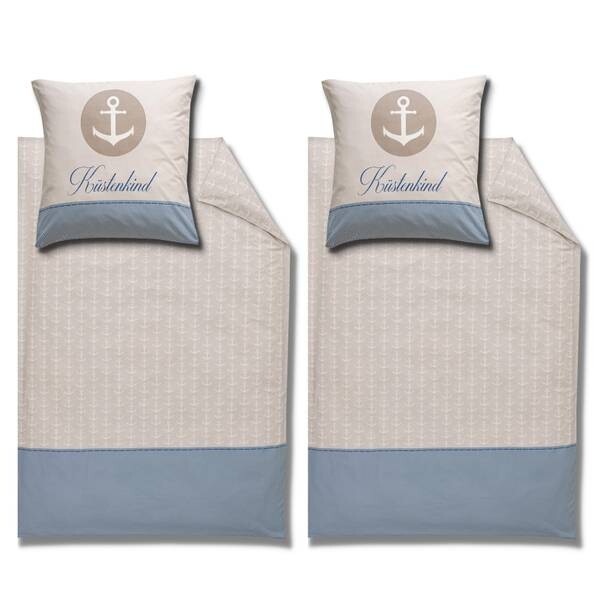 

Постельное белье coastal child anchor, 4 шт. Mtonlinehandel, бежевый