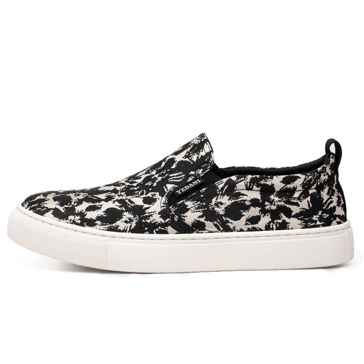 

YEDANI Кеды Abrasion Resistant Slip Resistant Low Top Canvas Shoes Men's Black White
