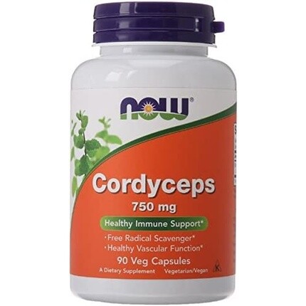 

Кордицепс 750 мг 90 капсул, Now Foods