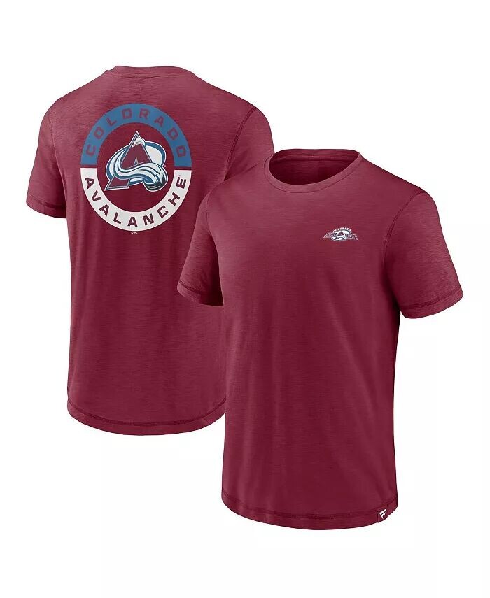

Мужская бордовая футболка Colorado Avalanche High Stick Fanatics, красный