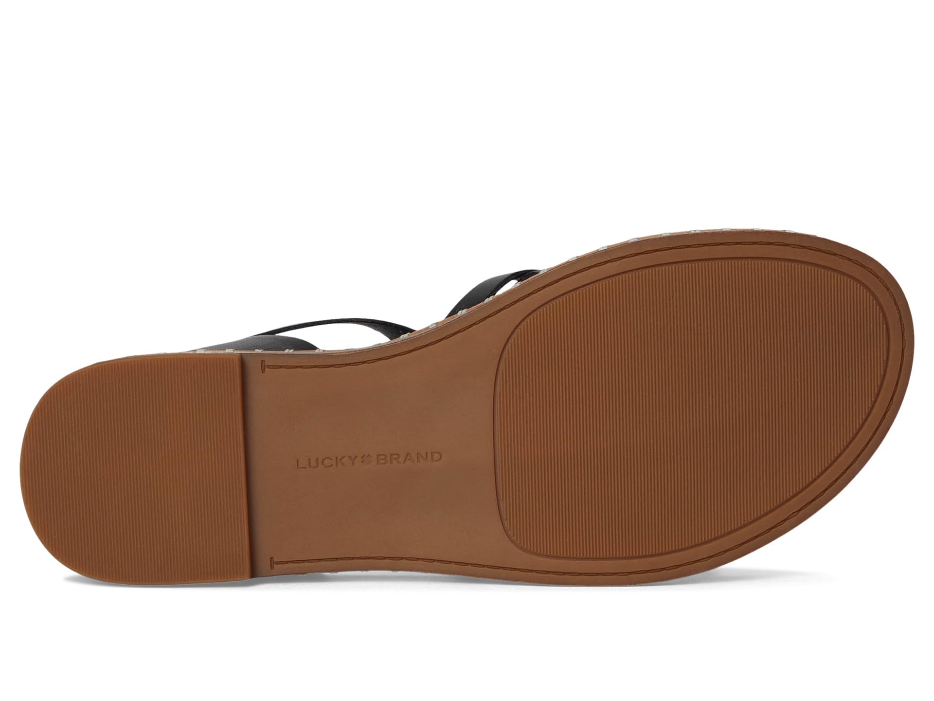 Сандалии Lucky Brand Kielly Cross Strap Flat Sandals, черный — фото 3