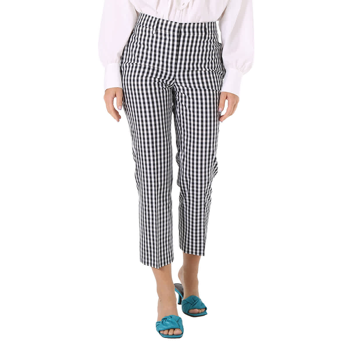 

Брюки укороченные Burberry Ladies Gingham, черный