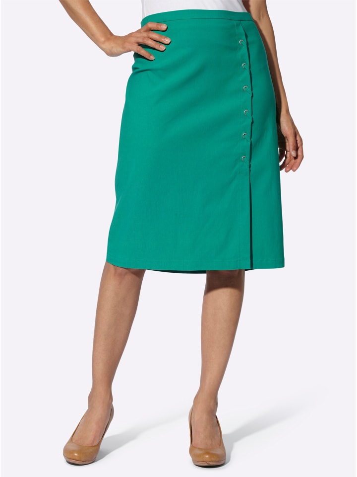 

Юбка-комбинация изумрудно-зеленого цвета WITT WEIDEN