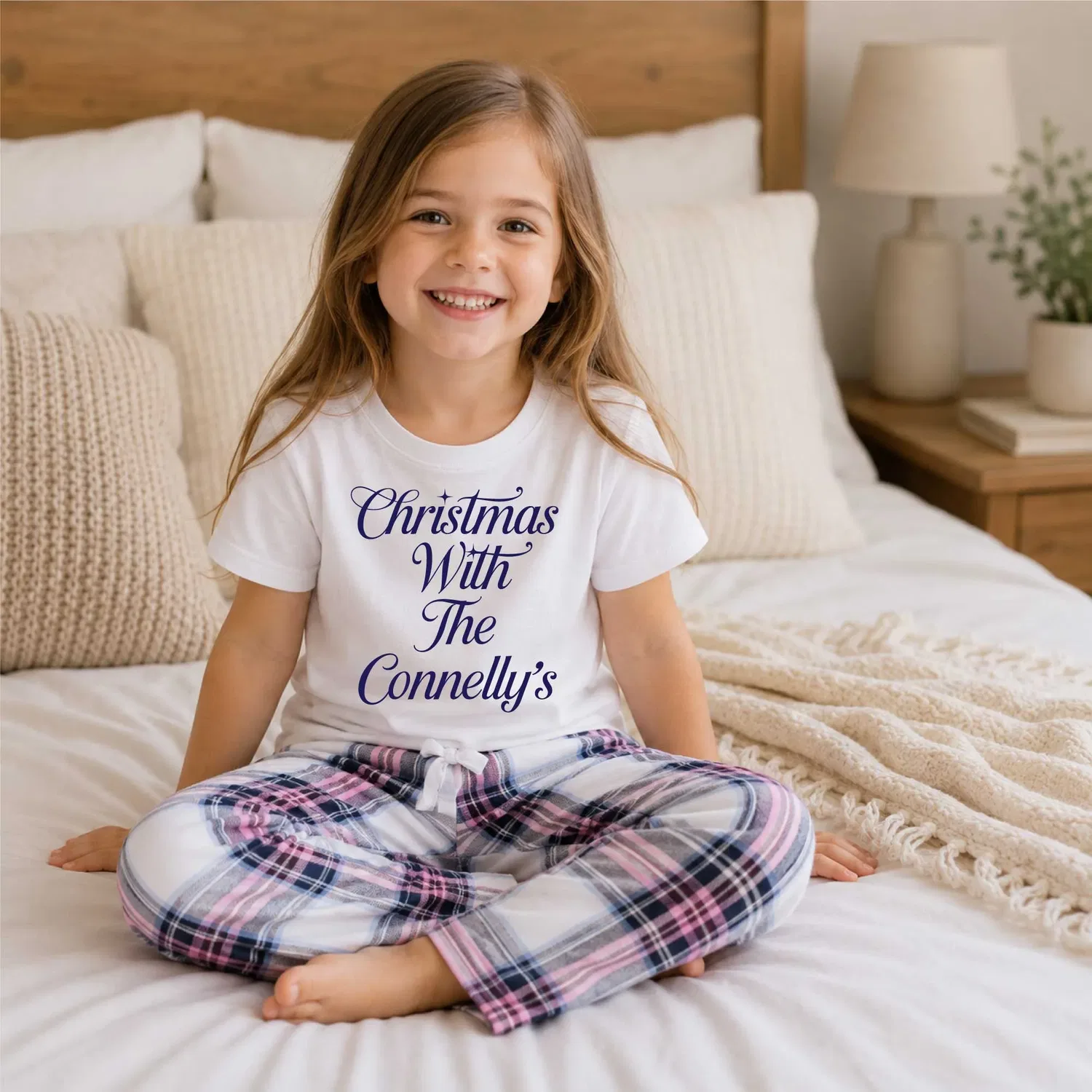 Пижама детская Christmas Pyjamas Matching, 60 Second Makeover, розовый