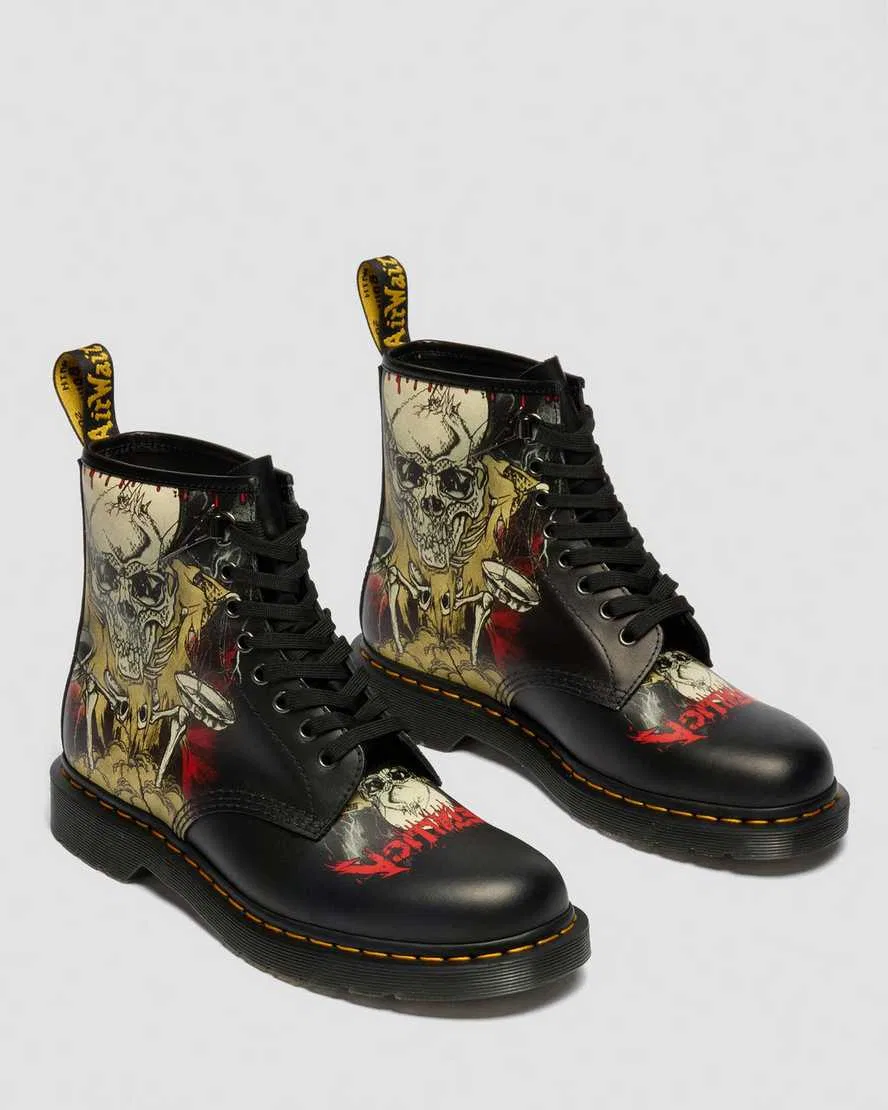 1460 Metallica Skull Lightning Dr Martens, черный, черный — фото 4