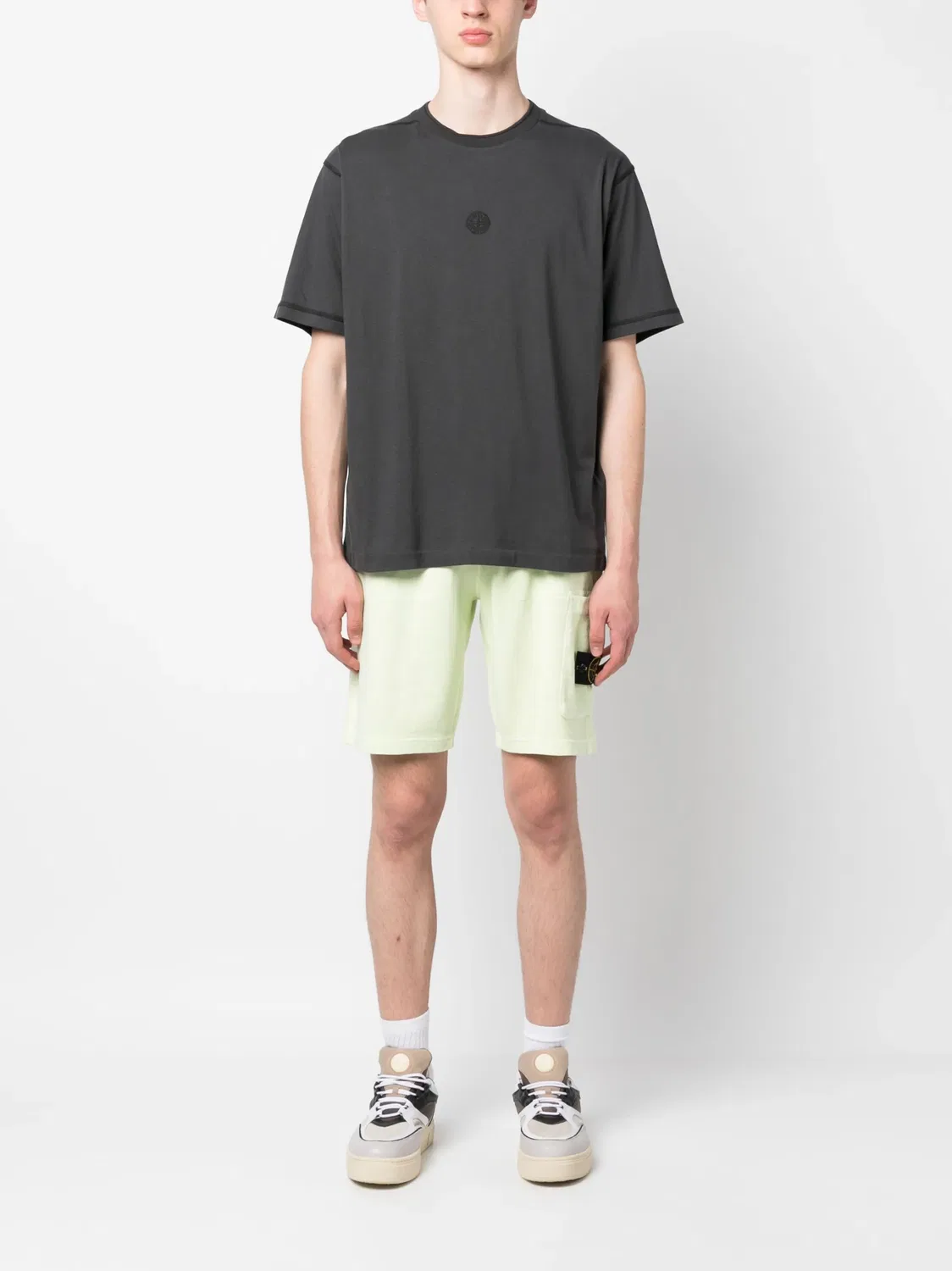 Шорты с логотипом Compass Stone Island — фото 2