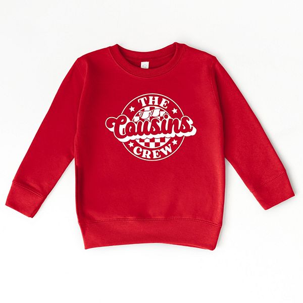 

Толстовка с клетчатым принтом The cousins crew для малышей The Juniper Shop, Red