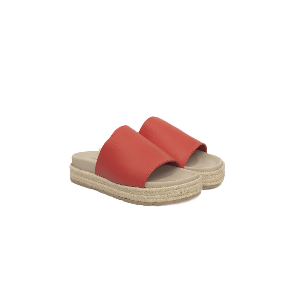 Cerruti 1881 Calfskin Women Women's Sandal, красный — фото 3