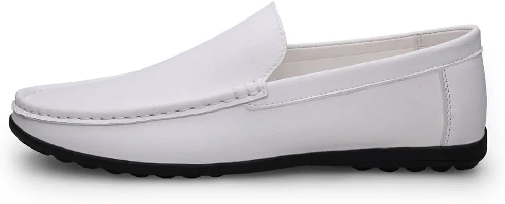 Мокасины из ПУ кожи, повседневные, White DHFIRUFSHLO