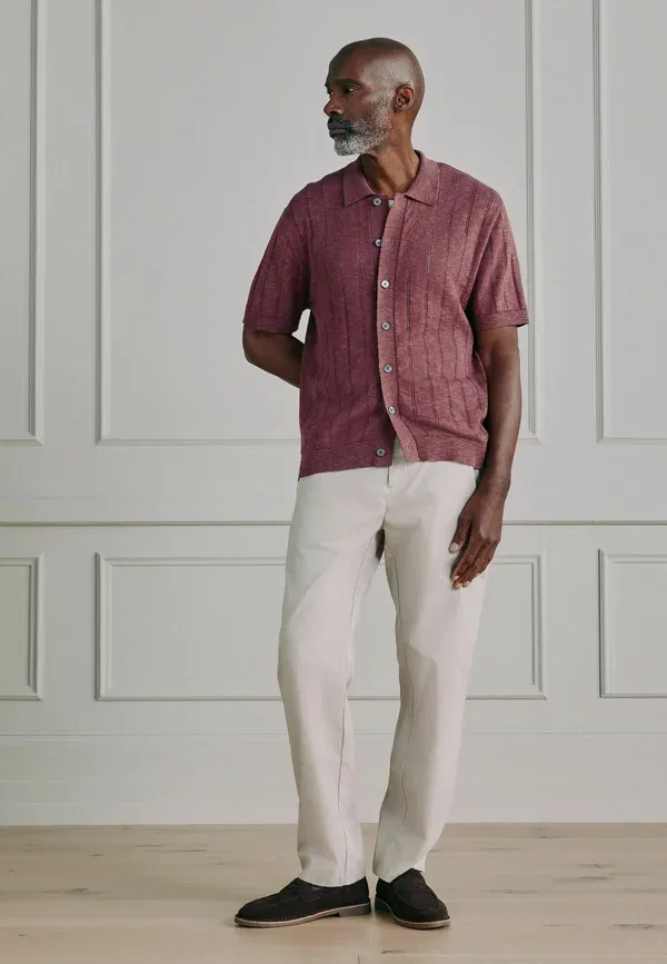 Брюки чинос Regular fit ultimate chino Next, цвет кость — фото 4