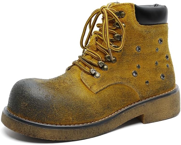 

Мужские ботинки челси, кожаные ботинки в стиле милитари, толстая подошва, нескользящая и износостойкая, повседневные, удобные, классические кожаные туфли Zestrelax, коричневый