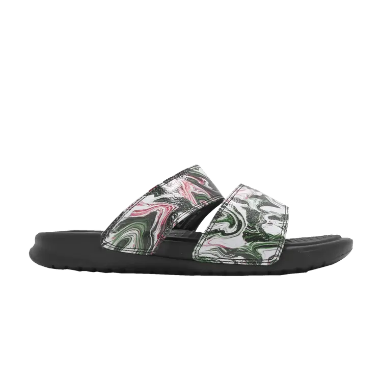 Сандалии Nike Wmns Benassi Duo Ultra Slide 'Black Green Pink', черный
