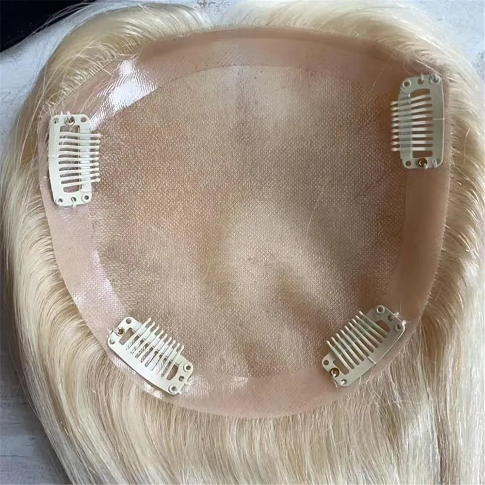 Накладка для волос Remy Real Hair Topper Blonde Qrstuvxzy — фото 3