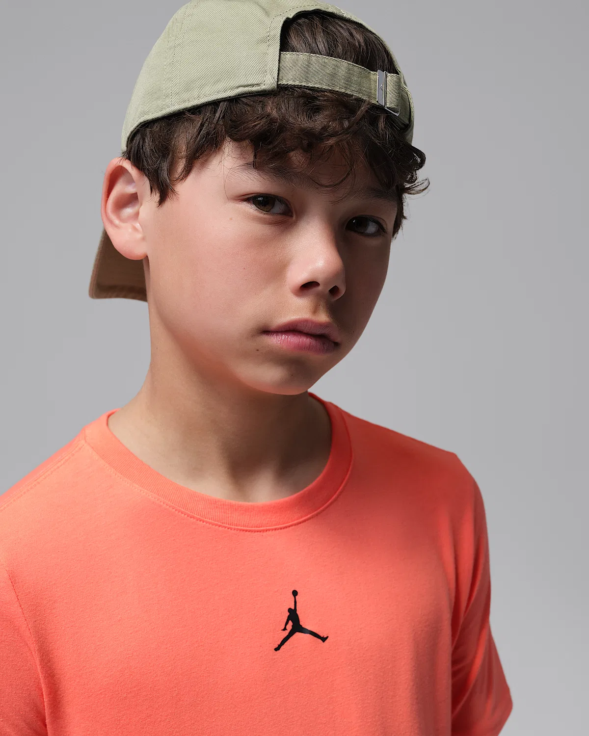 Детская футболка Dri-FIT Core T-Shirt Jordan Sport, Bright Mango — фото 3