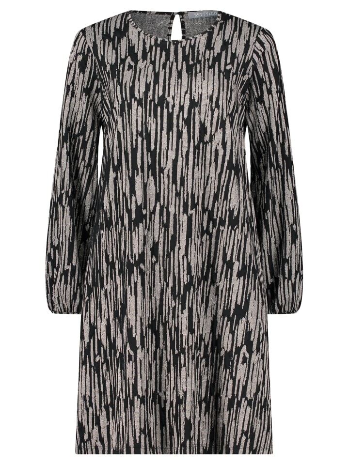 

Платье до колена BETTY & CO Casual-Kleid im Glitzer-Look, цвет Black/Taupe