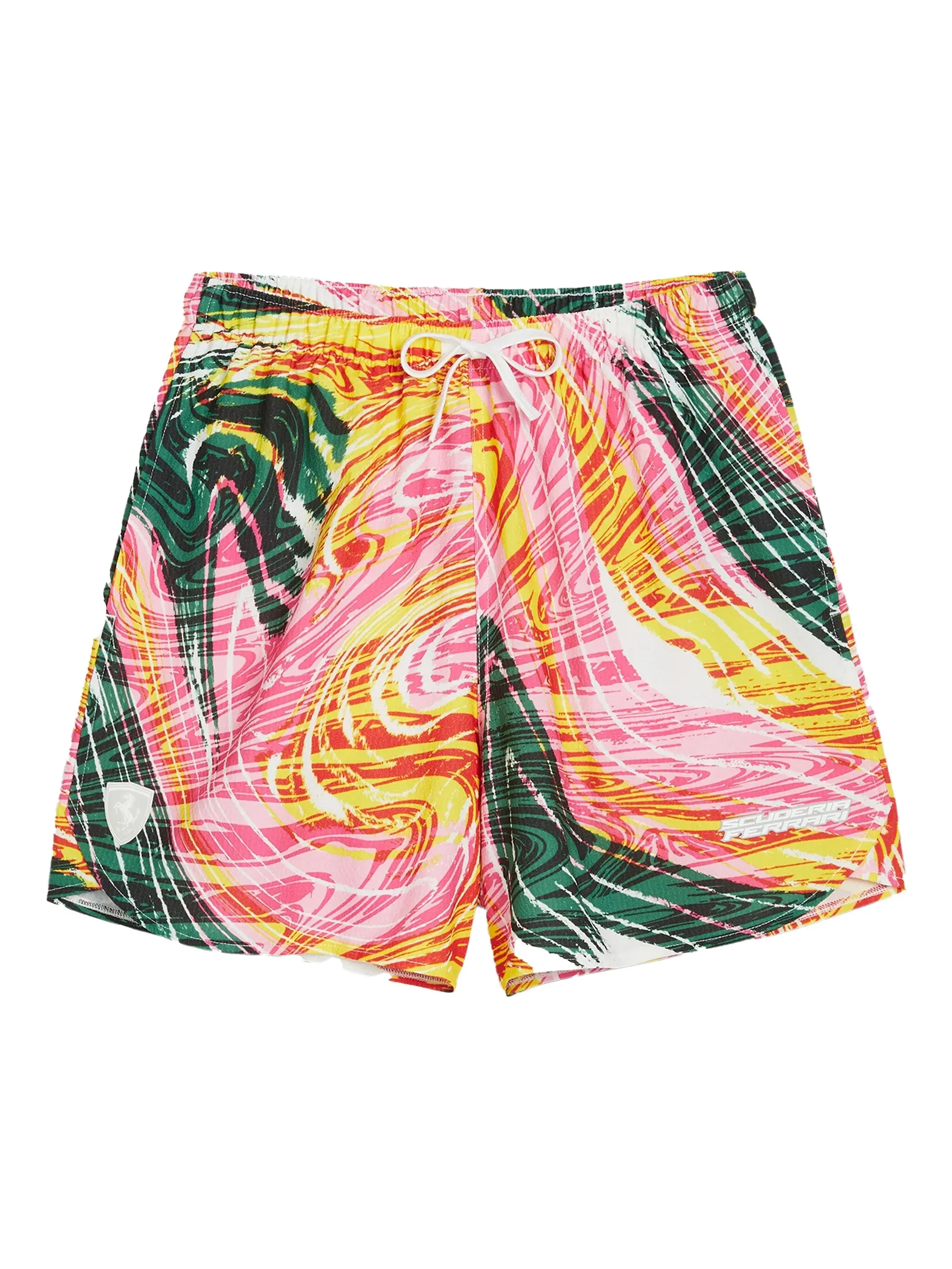 

Шорты Race с абстрактным принтом из коллаборации со Scuderia Ferrari Puma, розовый