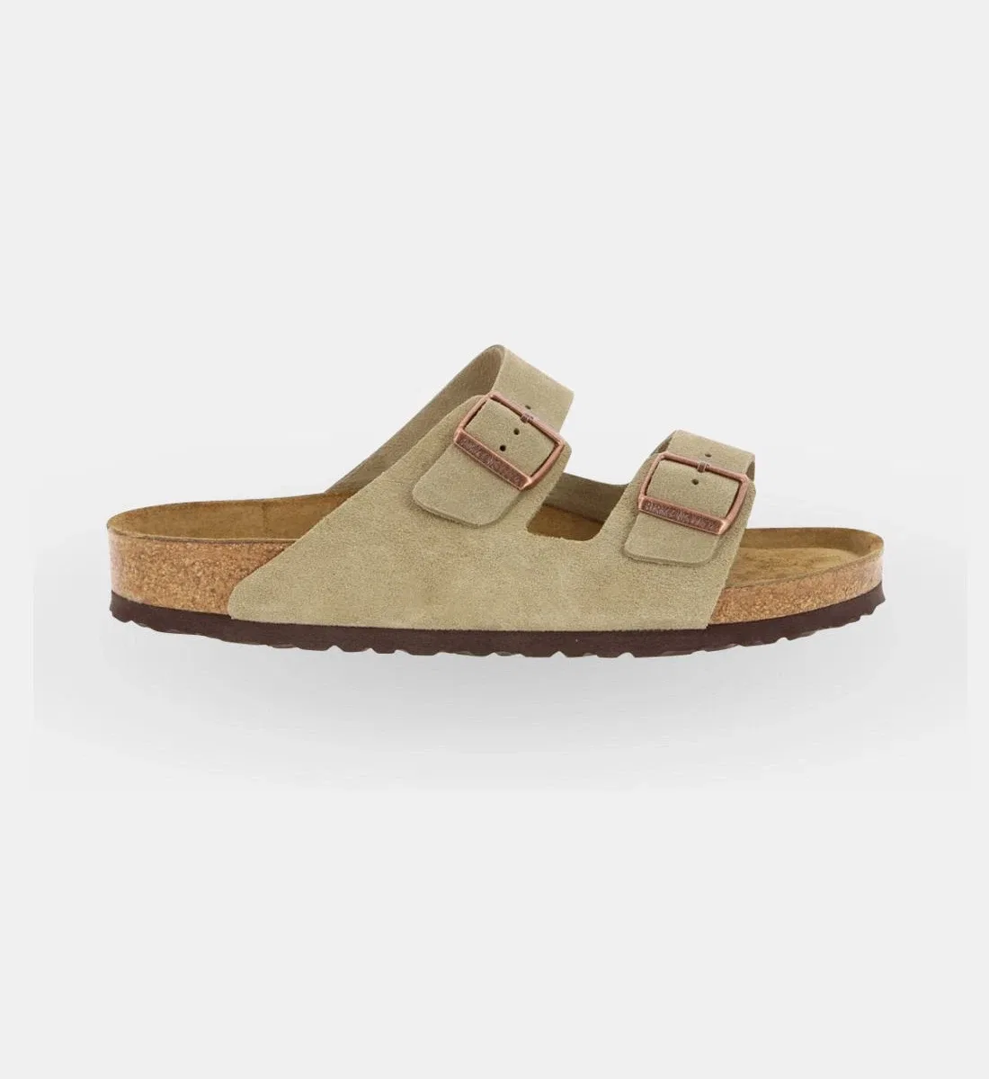Сандалии Аризона замшевые BIRKENSTOCK, бежевый