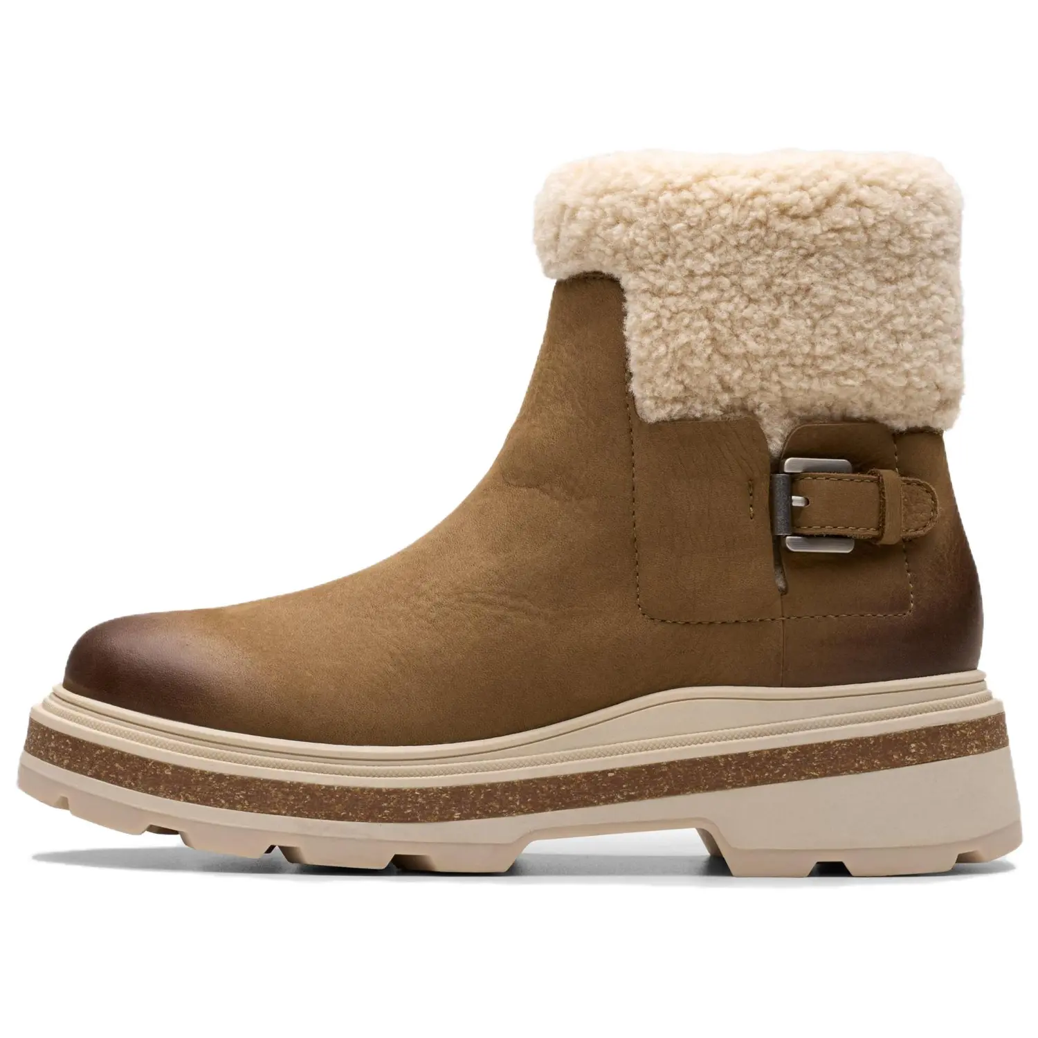 Ботильоны унисекс темно-песочного цвета Clarks, Dark Sand
