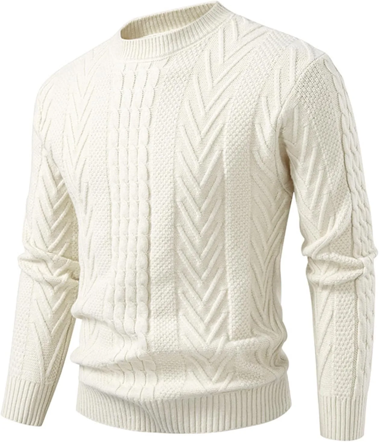 

Длинный свитер для мужчин зимний вязаный легкий рифленый пуловер