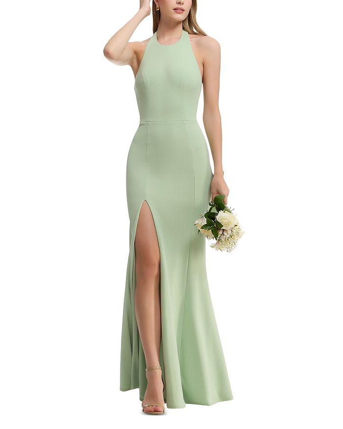 

Платье-комбинация Paige Halter Dress the Population, зеленый