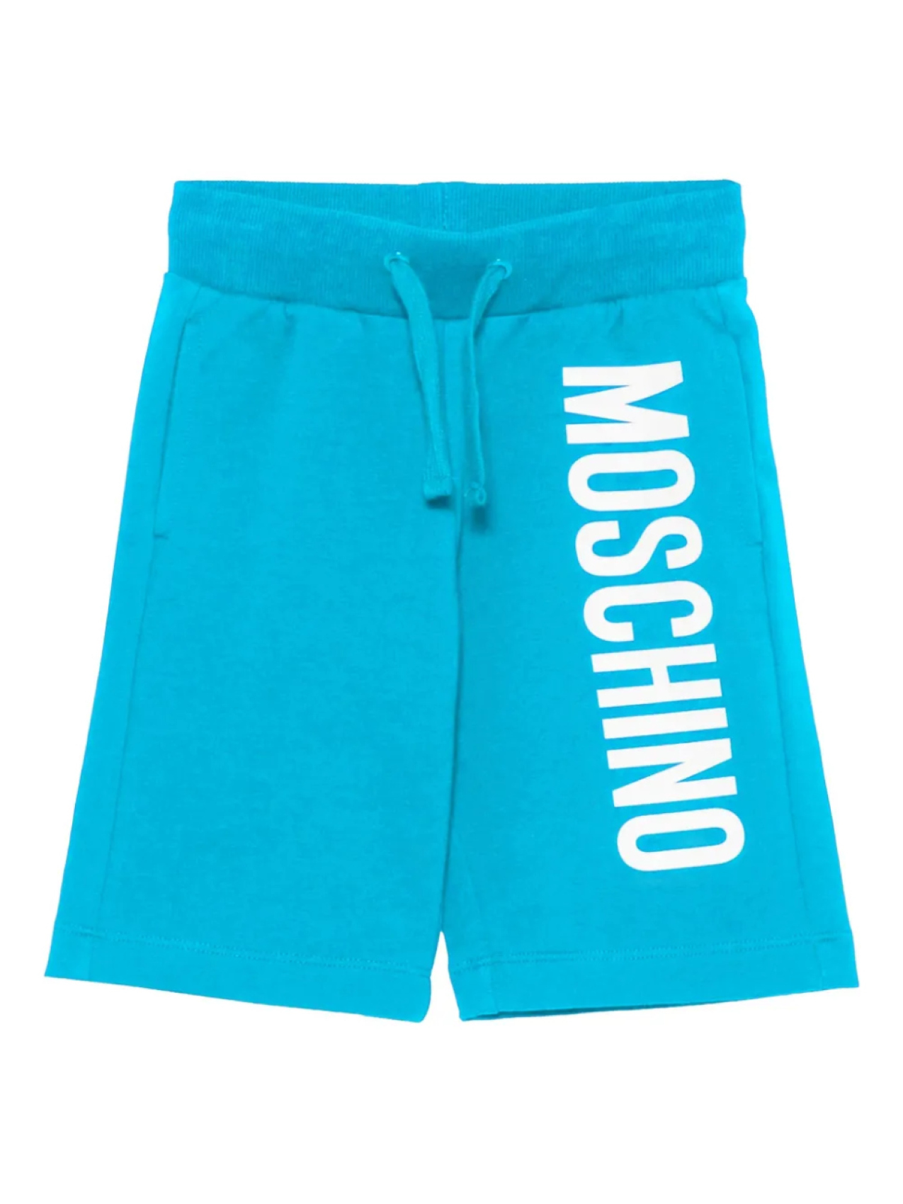 

Шорты с завязками и логотипом Moschino Kids, синий