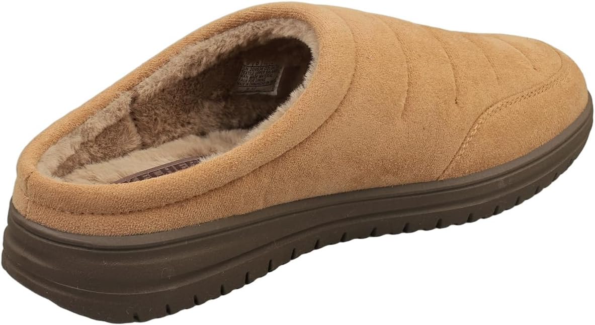 Мужские тапочки Skechers Murette Garvanza, Tan Microfibre — фото 2