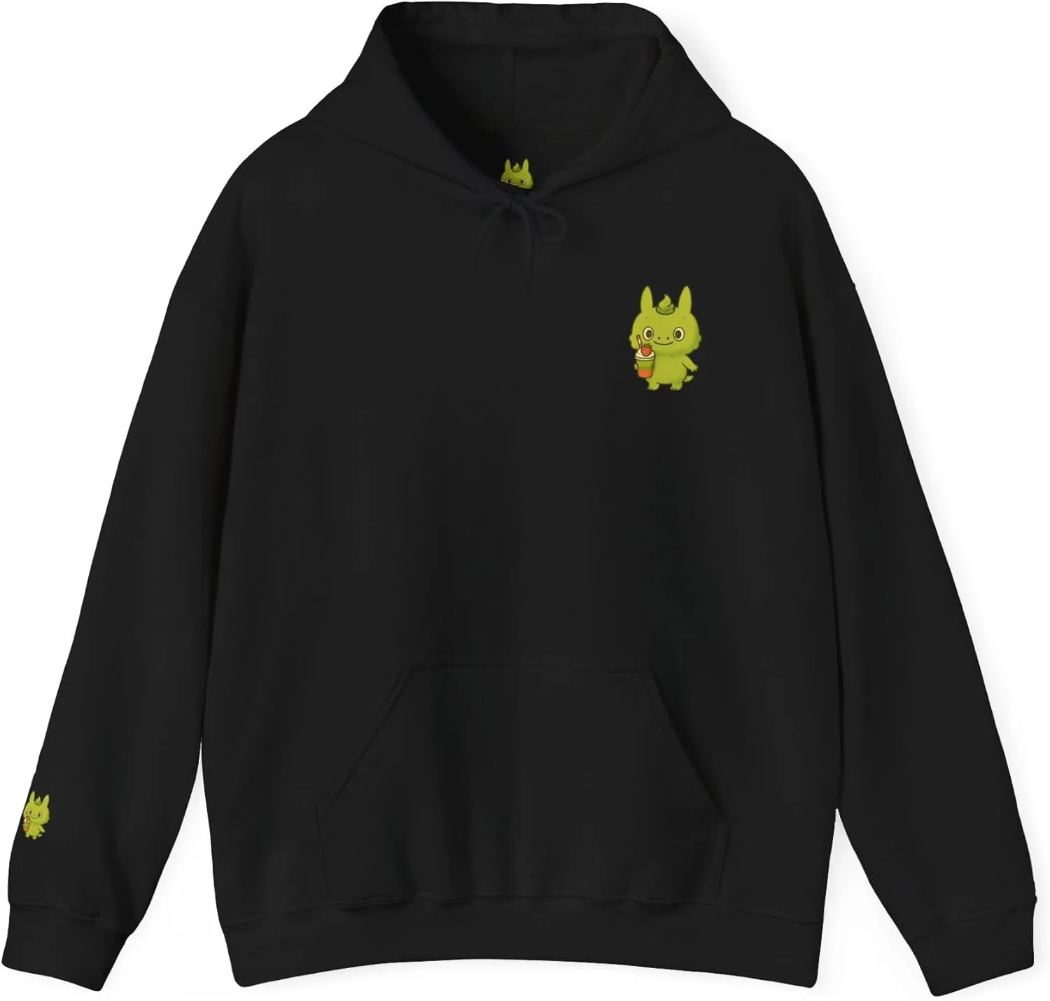 

Playful Matcha Monster Hoodie, Green Tea Lover Gift, Cute Kawaii Sweatshirt