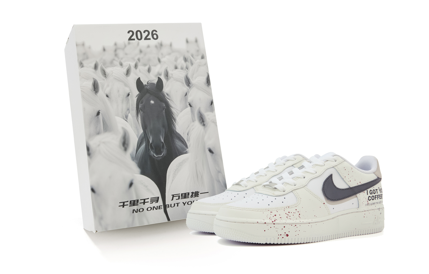 

Air Force 1 устойчивые к истиранию низкие кроссовки для скейтбординга унисекс серый белый Nike, бежевый серый белыйBox