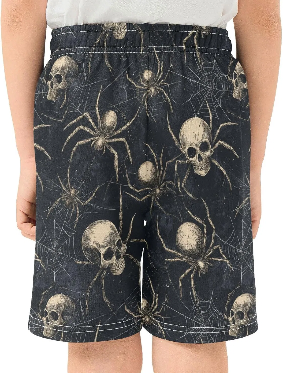 Шорты спортивные для мальчиков Spooky Ink Spider Skulls, Multi — фото 4