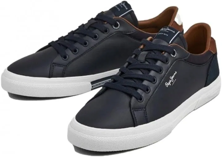 Кроссовки Pepe Jeans Kenton Court Trainers, Blue — фото 2
