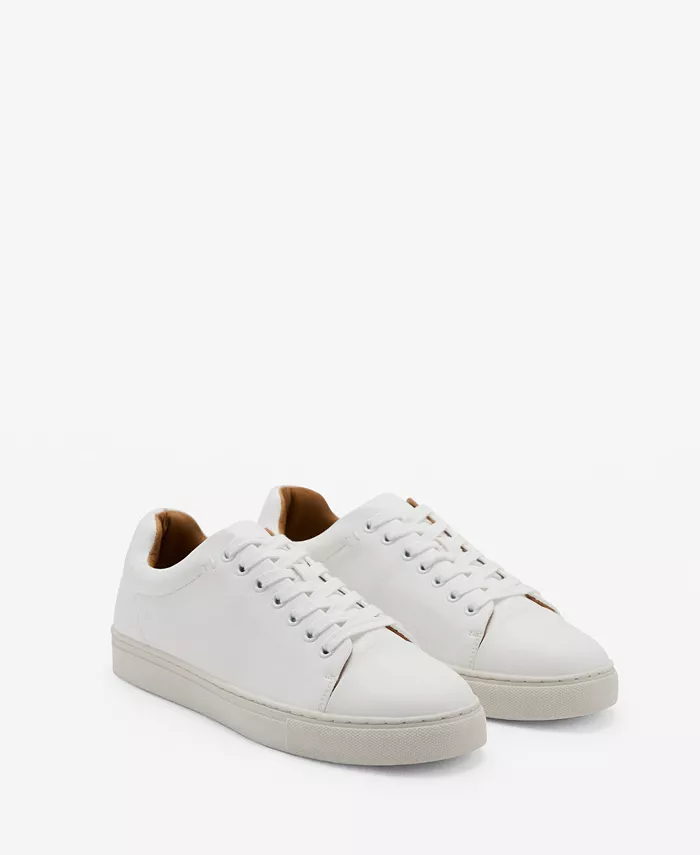 

Мужские кроссовки со шнуровкой и вставными панелями Mango, белый