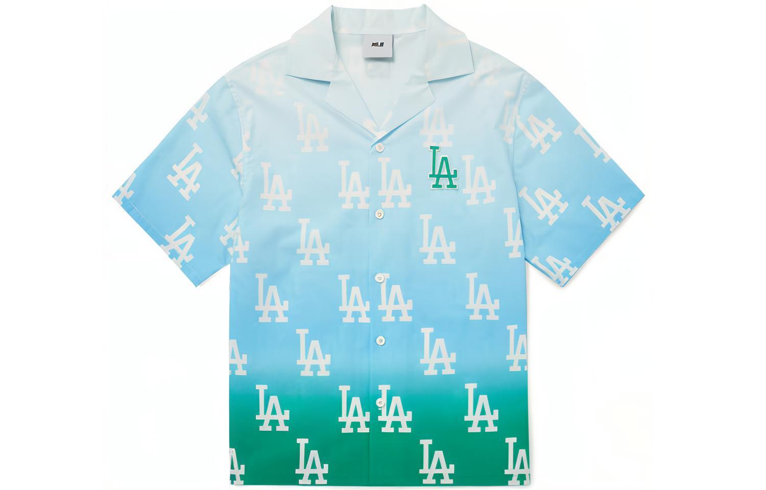 

MLB Рубашка Los Angeles Dodgers унисекс бирюзового цвета