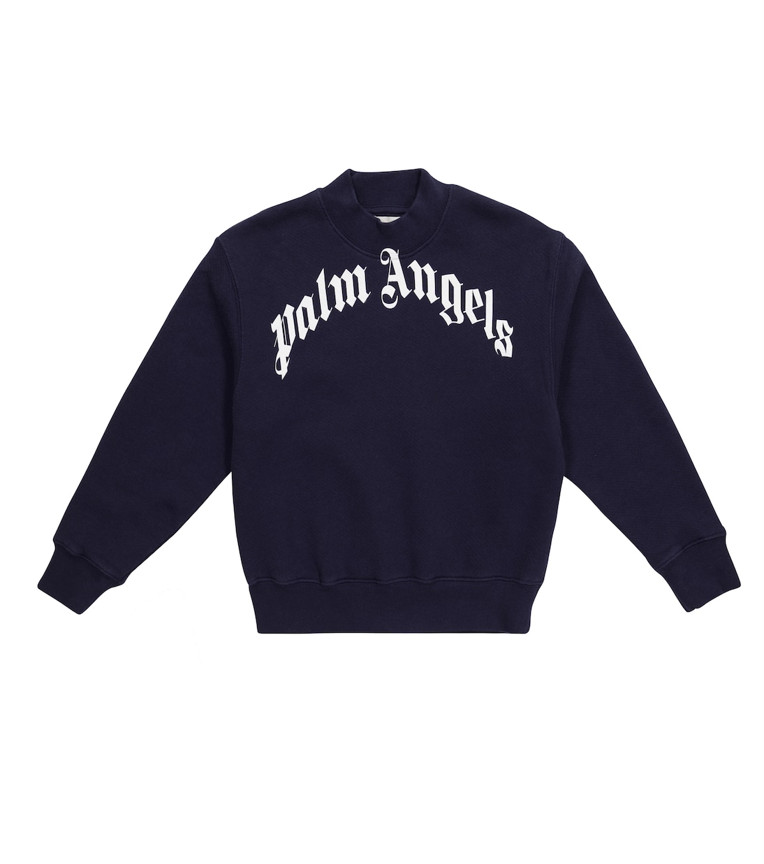 

Хлопковая толстовка с логотипом Palm Angels Kids, Navy Blue