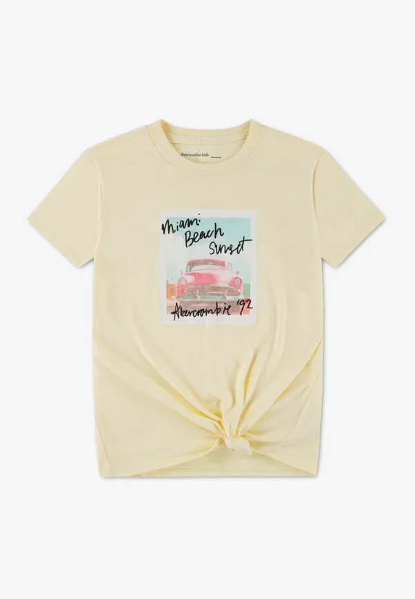 Футболка с принтом «узел на пляже майами» Abercrombie & Fitch, Anise Flower