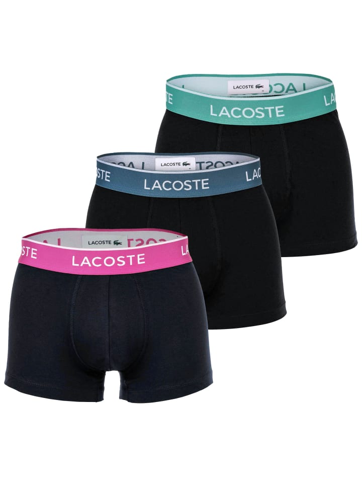 

Трусы боксеры Lacoste, цвет schwarz/mint/graublau/pink