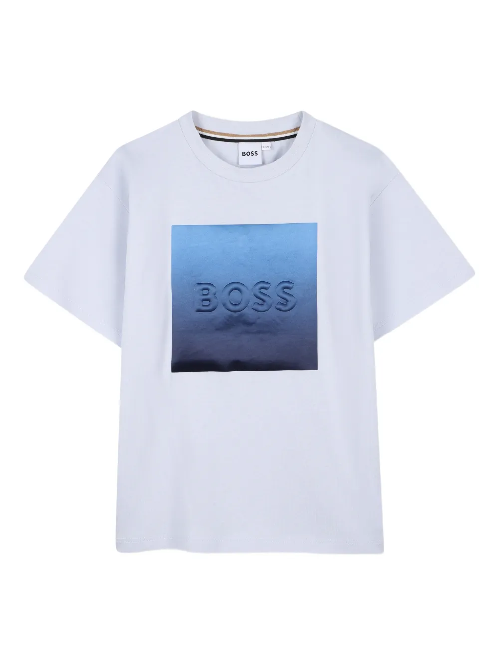 Комплект из топа и шортов с логотипом Boss Kidswear, белый — фото 3