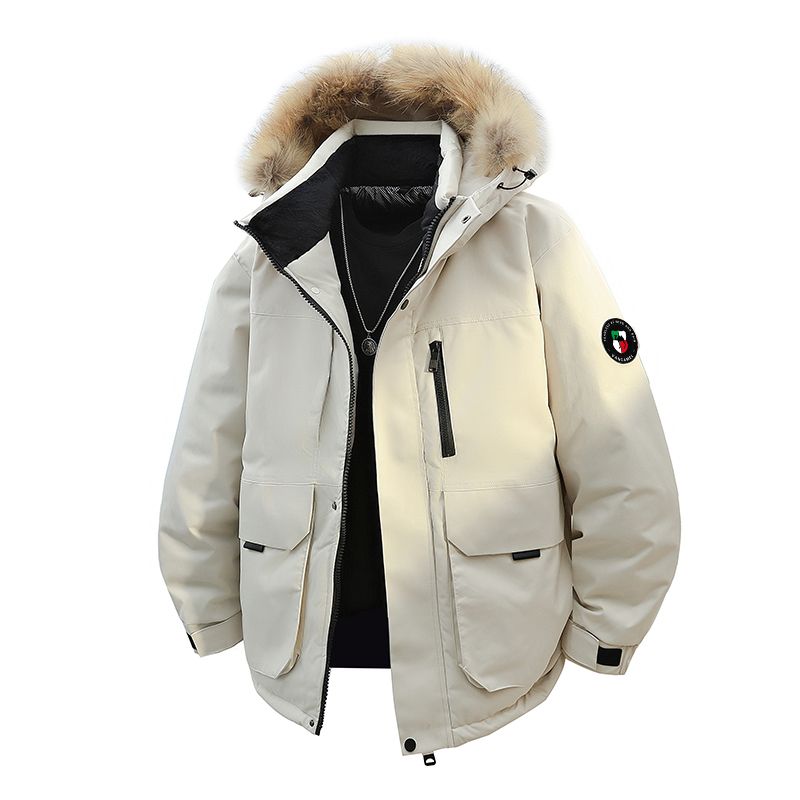 

Пуховик Unisex Hooded Thickened Others VanCamel, экрю