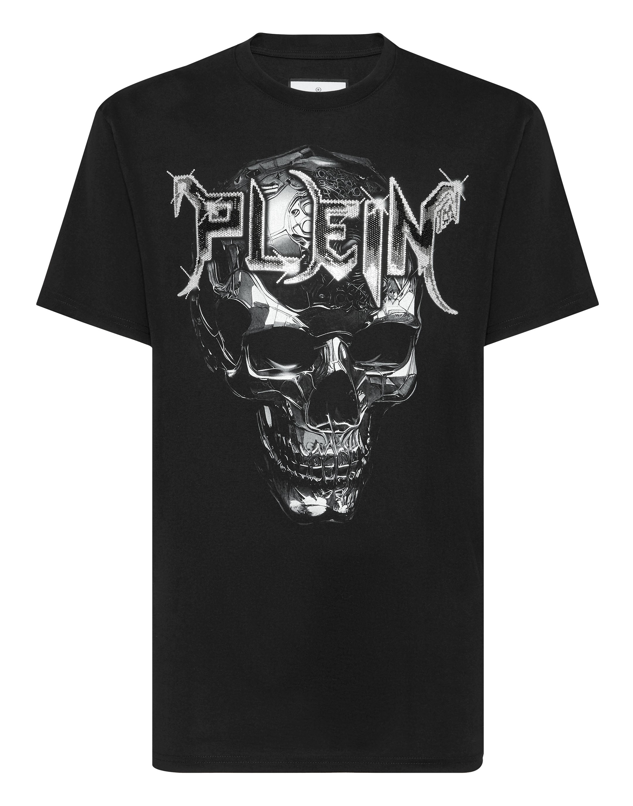 

Футболка с круглым вырезом SS Chrome PHILIPP PLEIN, черный