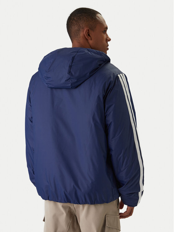 Зимняя куртка regular fit Essentials Climawarm 3-Stripes JM4040 Adidas, синий — фото 3