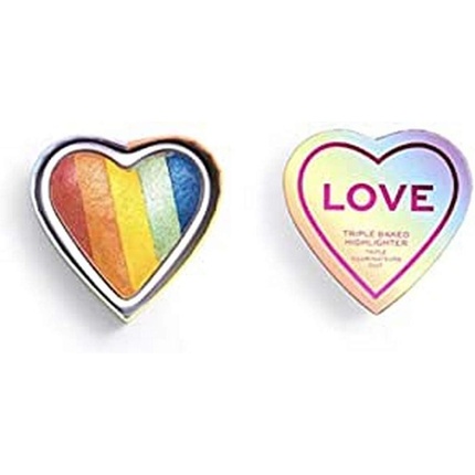 

Heart Revolution Love тройной запеченный хайлайтер Makeup Revolution