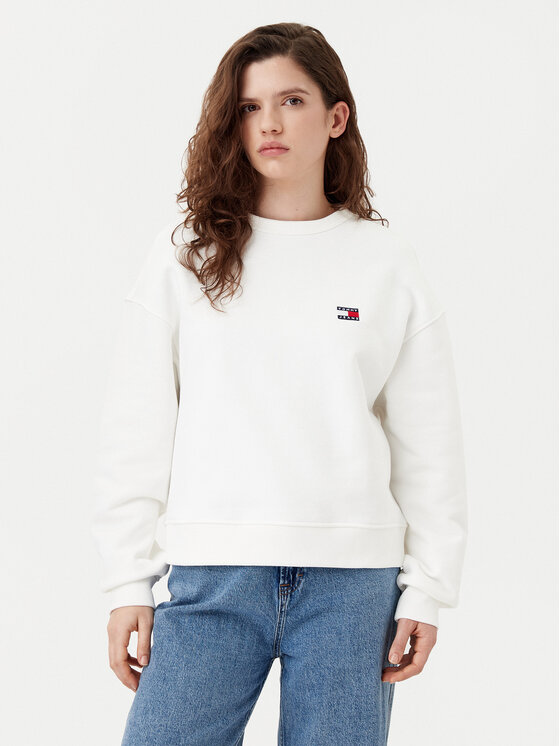 

Толстовка свободного кроя DW0DW19408 Tommy Jeans, экрю