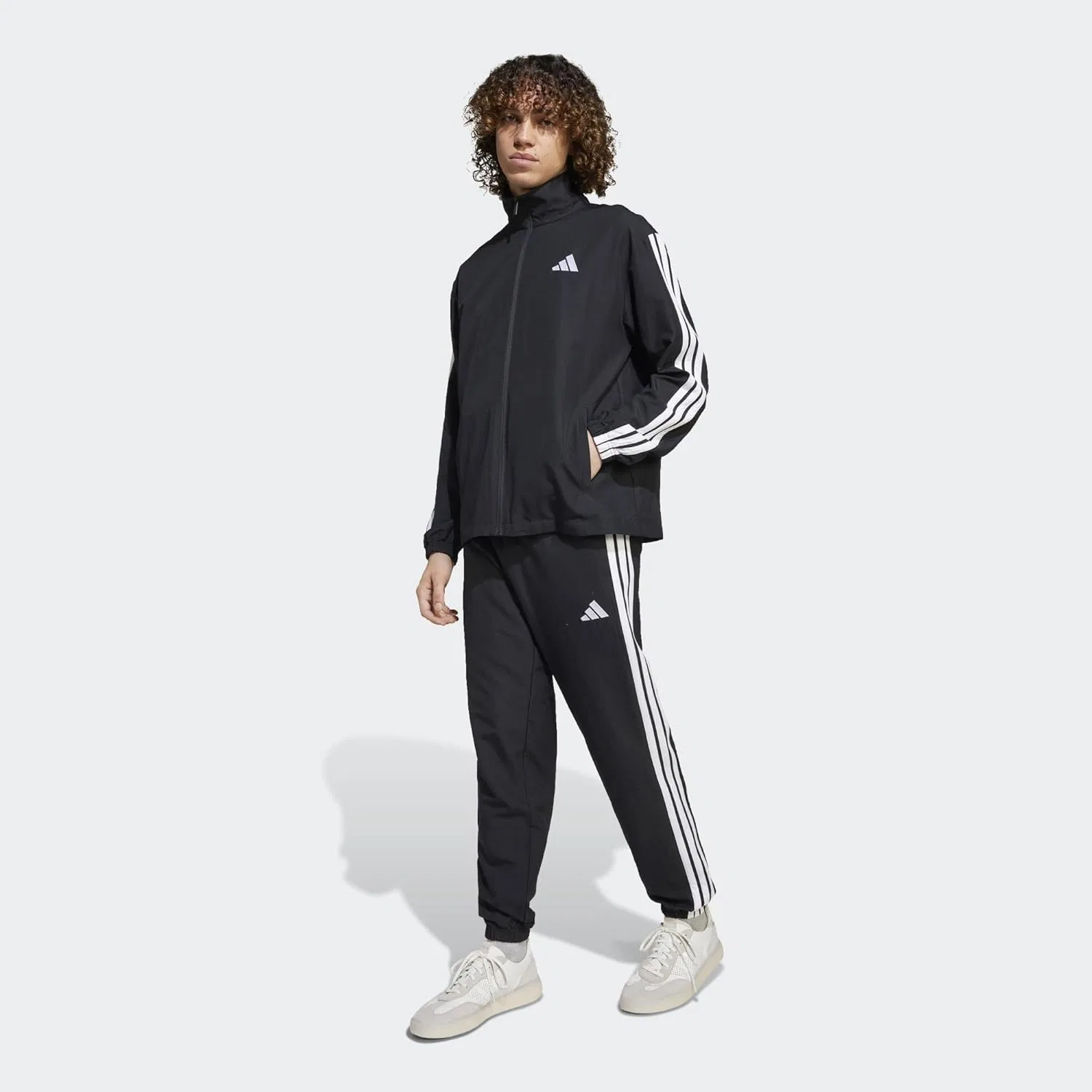Спортивный костюм с тремя полосками adidas, набор, Black — фото 4